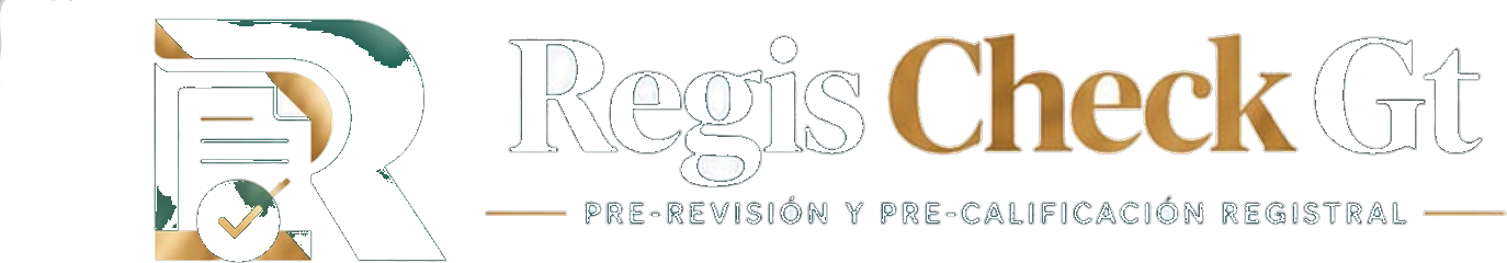 RegisCheckGT - Pre-Revisión y Pre-Calificación Registral