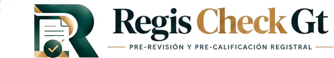 RegisCheckGT - Pre-Revisión y Pre-Calificación Registral